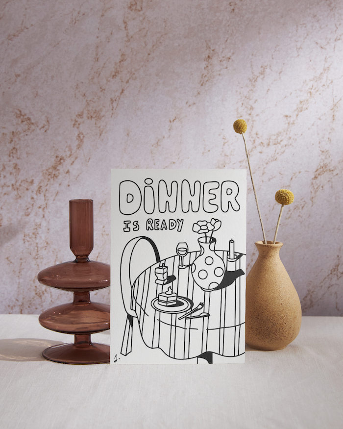 Lot de 2 cartes à colorier