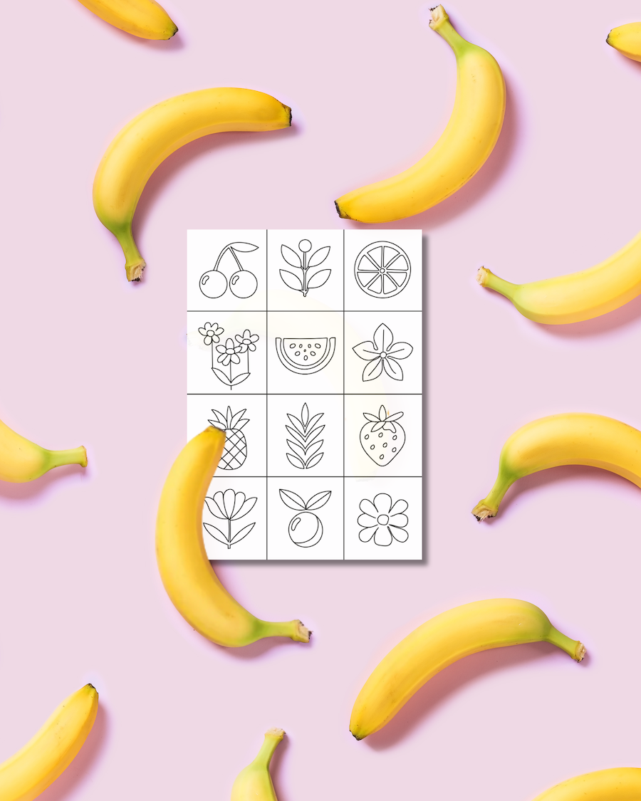 Lot de 4 cartes à colorier